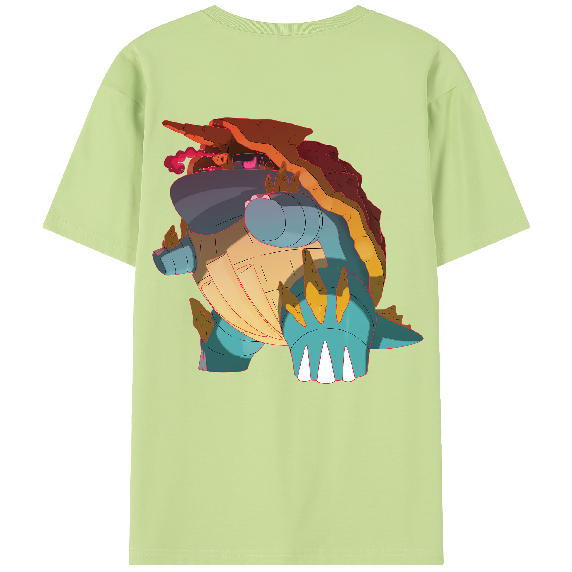 （画像用） ポケットモンスター Pokémon 綿100％半袖Tシャツ（背面プリント）